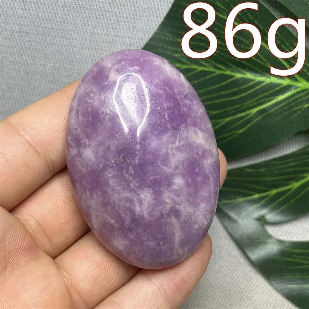 USA Natural Gem Lepidolite Palm Polished Mineral Specimen Room Feng Shui Holiday Gift Witchcraft altar Crystal Stone Healing