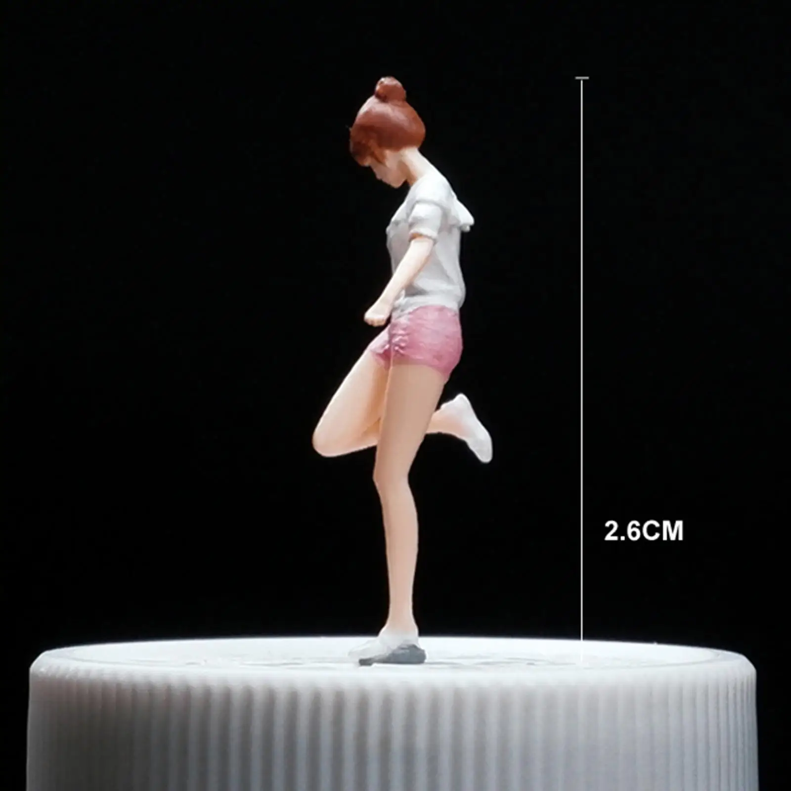 

1/64 Girl Figure Model Movie Props DIY Projects Layout Train Railway Micro Landscape Diorama Scenery Miniature Scenes Decor