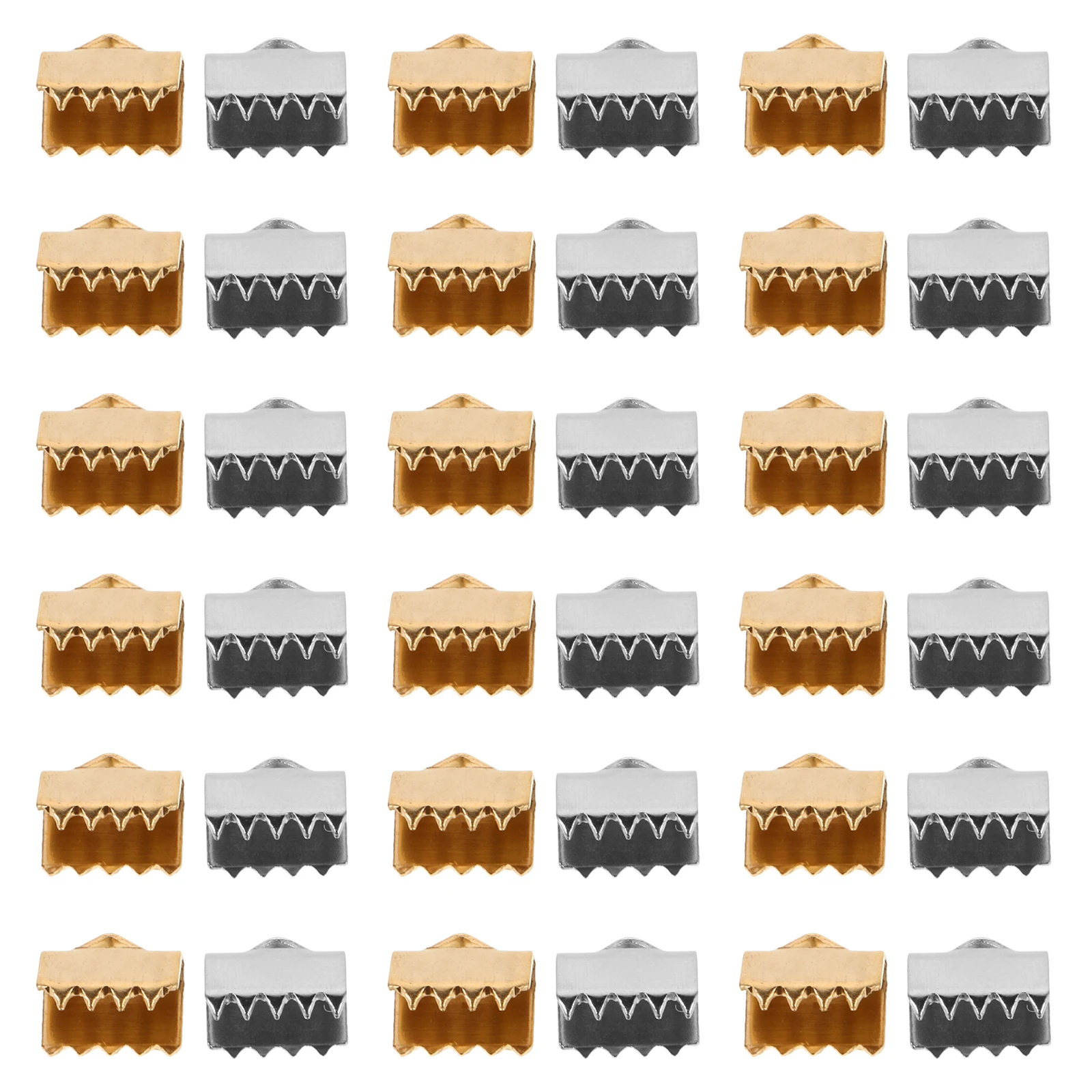 

40pcs Stainless Steel Jewelry Durable Adjustable Buckle Secure Fastening Cord End Fasteners For Diy Necklace Bracelet Making Pet