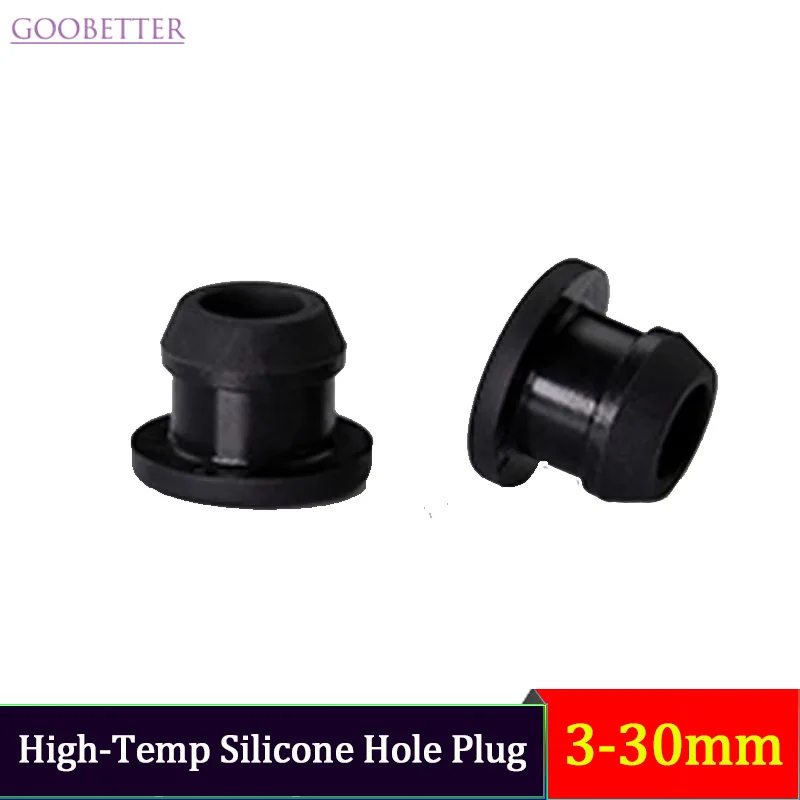 

3-30mm High-Temp Silicone Hole Plug T-Type Cover/Sealing Gasket/Dust Cap for Industrial Automotive