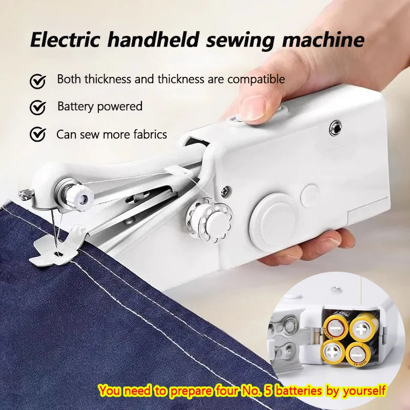 

Electric Sewing Machine Mini Handheld Automatic Sewing Machine DIY Manual Tailoring Tool