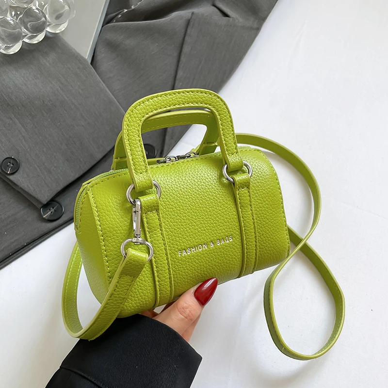 

Брендовая сумка Boston, однотонная сумка из искусственной кожи через плечо, мини-сумка для телефона, женская модная дневная сумка-клатч, трендовая зеленая сумка A Main