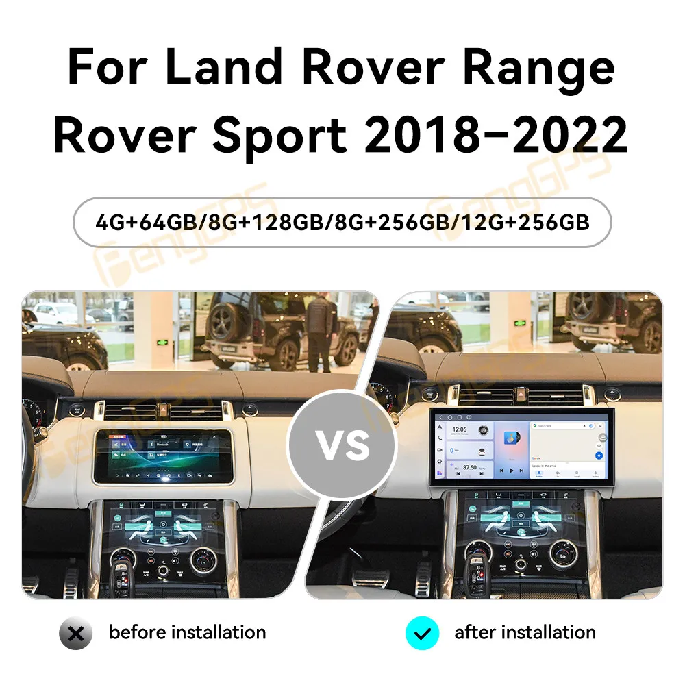 

15,8-дюймовый автомобильный радиоприемник для Land Rover Range Rover Sport 2018 2019 2020 2021 2022, авторадио, мультимедийный плеер, GPS-навигация