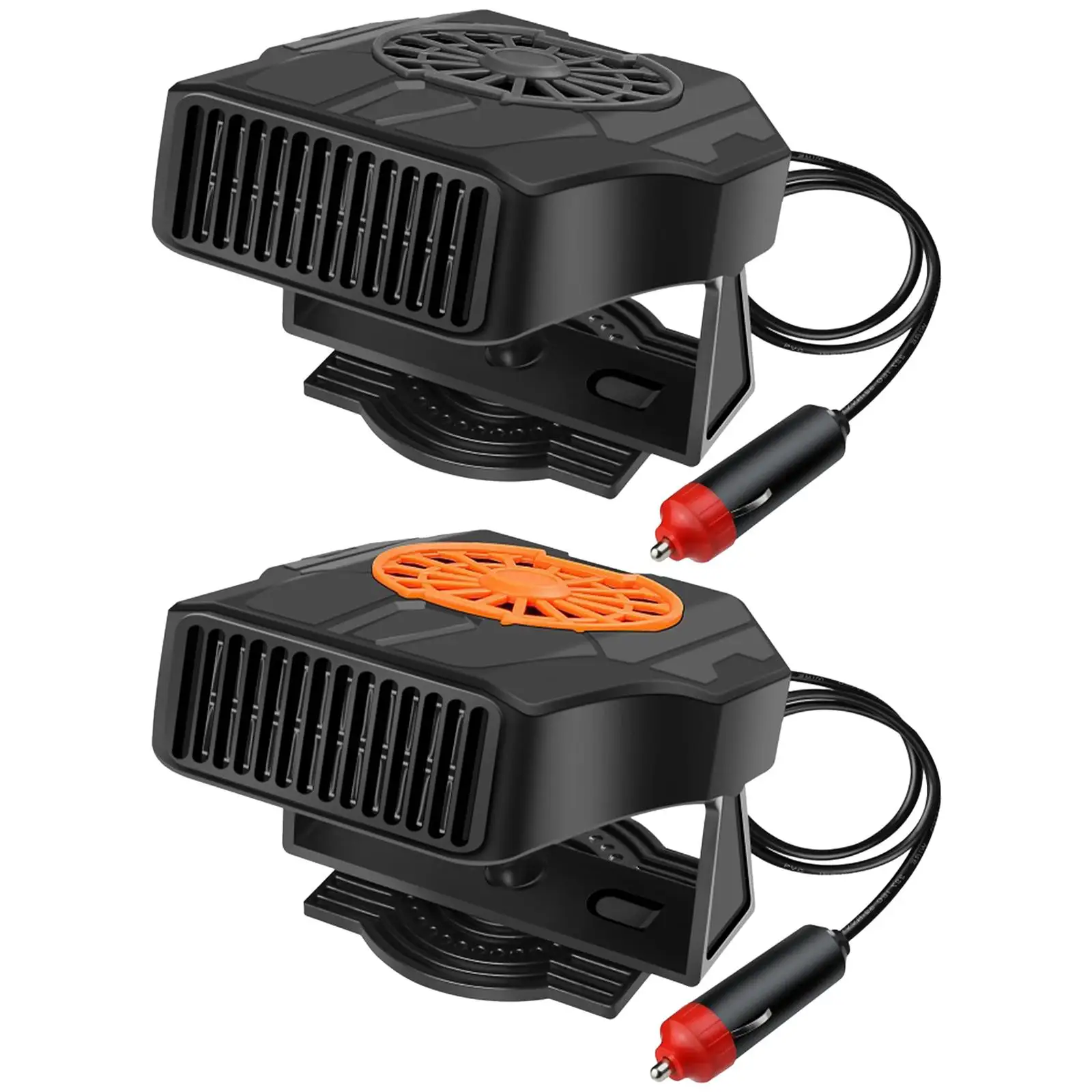 2 in 1 Car Heater Fan 200W Fast Heat 2 Gear Wind Defroster for Defogging