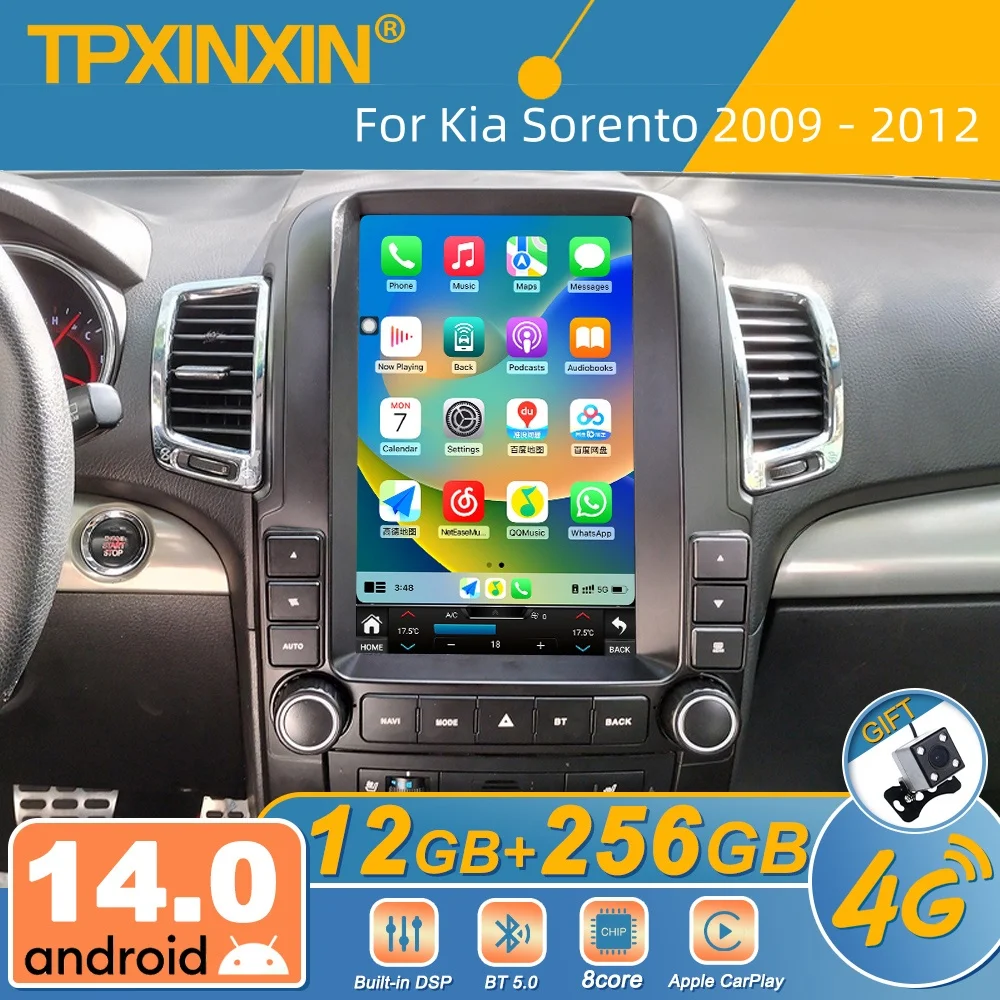

For Kia Sorento 2009 -2012 Android Car Radio Multimedia Video Player Wireless Carplay Autoradio Stereo GPS Navi Head Unit Screen