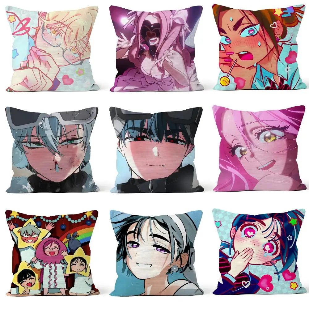 Anime Alien Stage ALNST Ivan Till Mizi Cushion Cover Throw Pillow Soft Short Plush Cozy Durable For Sofa Bedroom Home Decor Gift