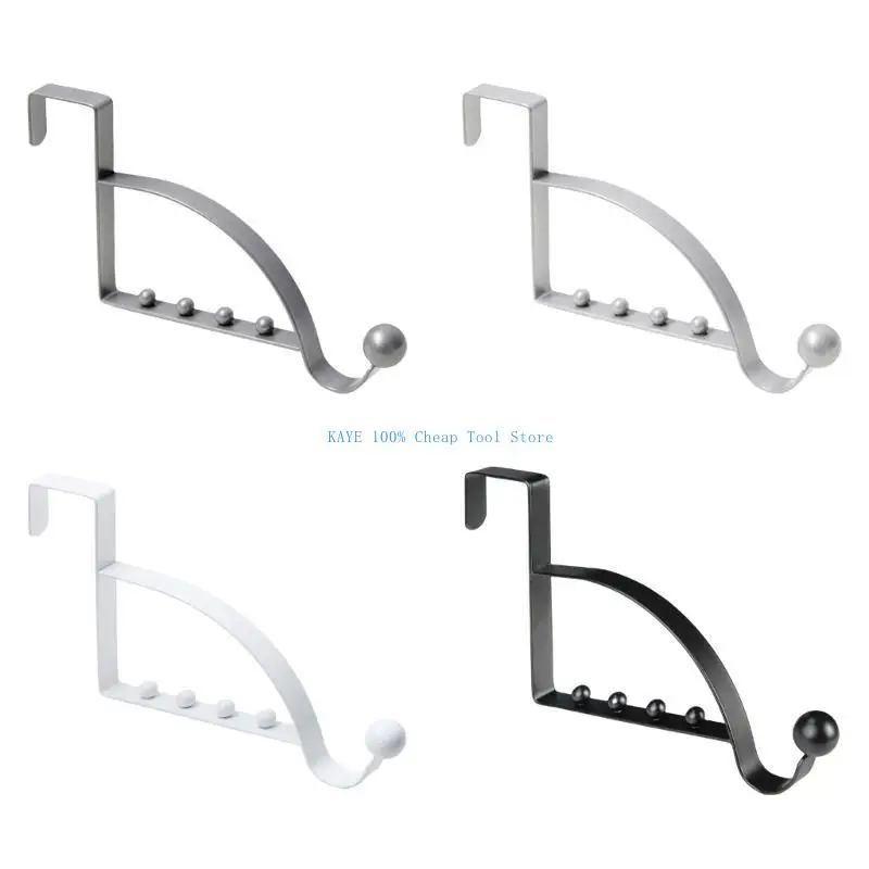 

G6KA 2Pieces Over The Door Hooks Hanger Multi Hanging Storage Organizers Valet Hooks