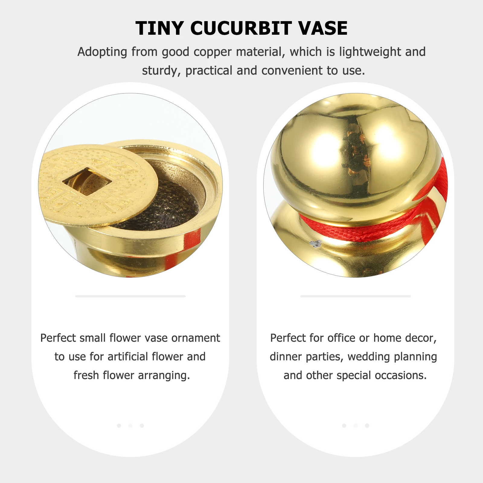 

Mini Gourd Desktop Decor Vintage Feng Shui Tiny For Home Office Wedding Party Decoration Mini Flower Arrangement