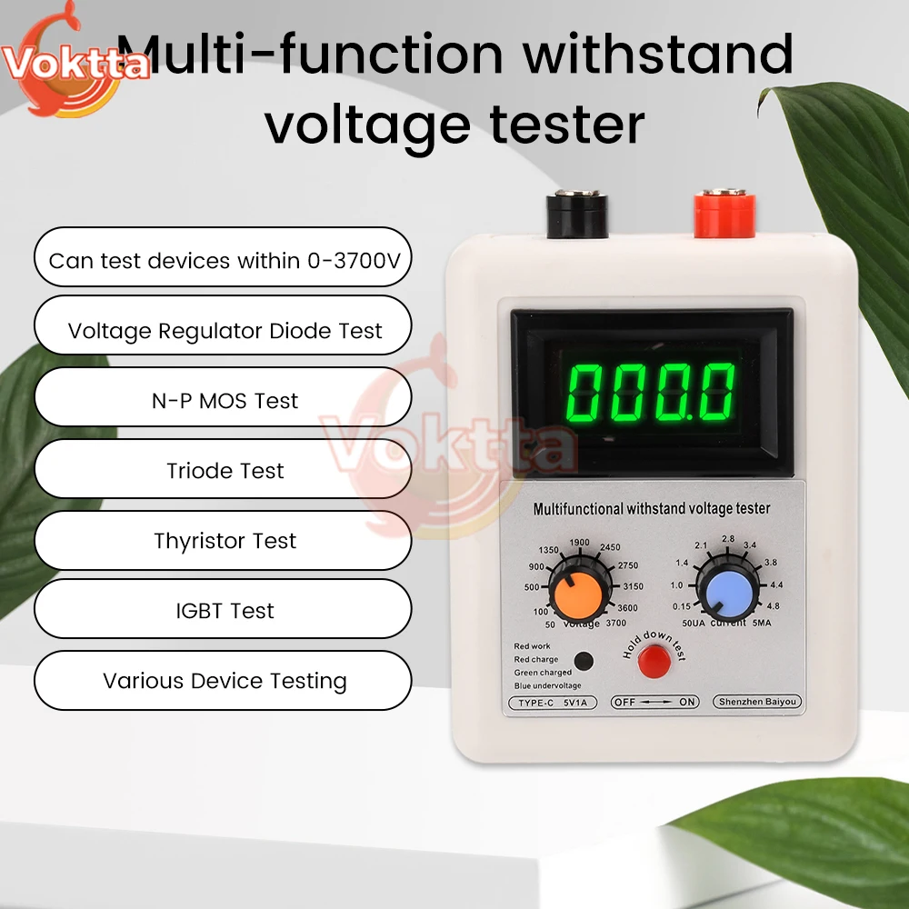 Imagem -04 - Igbt Tensão Transistor Tester 0v3800v Diodo Mos Triode Mov Teste do Medidor de Tensão Led Volt Capability no Stand Testers