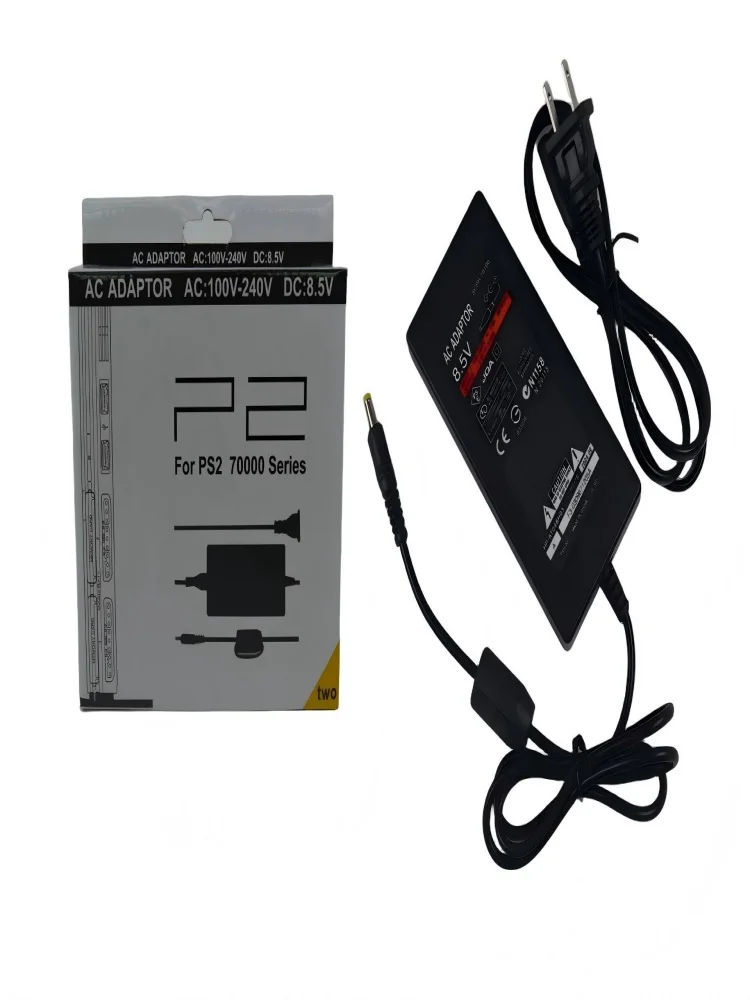 AC-Netzteil für PS2 Slim 70000 Serie 8,5 V 100–240 V Netzteil Ladegerät EU US-Stecker