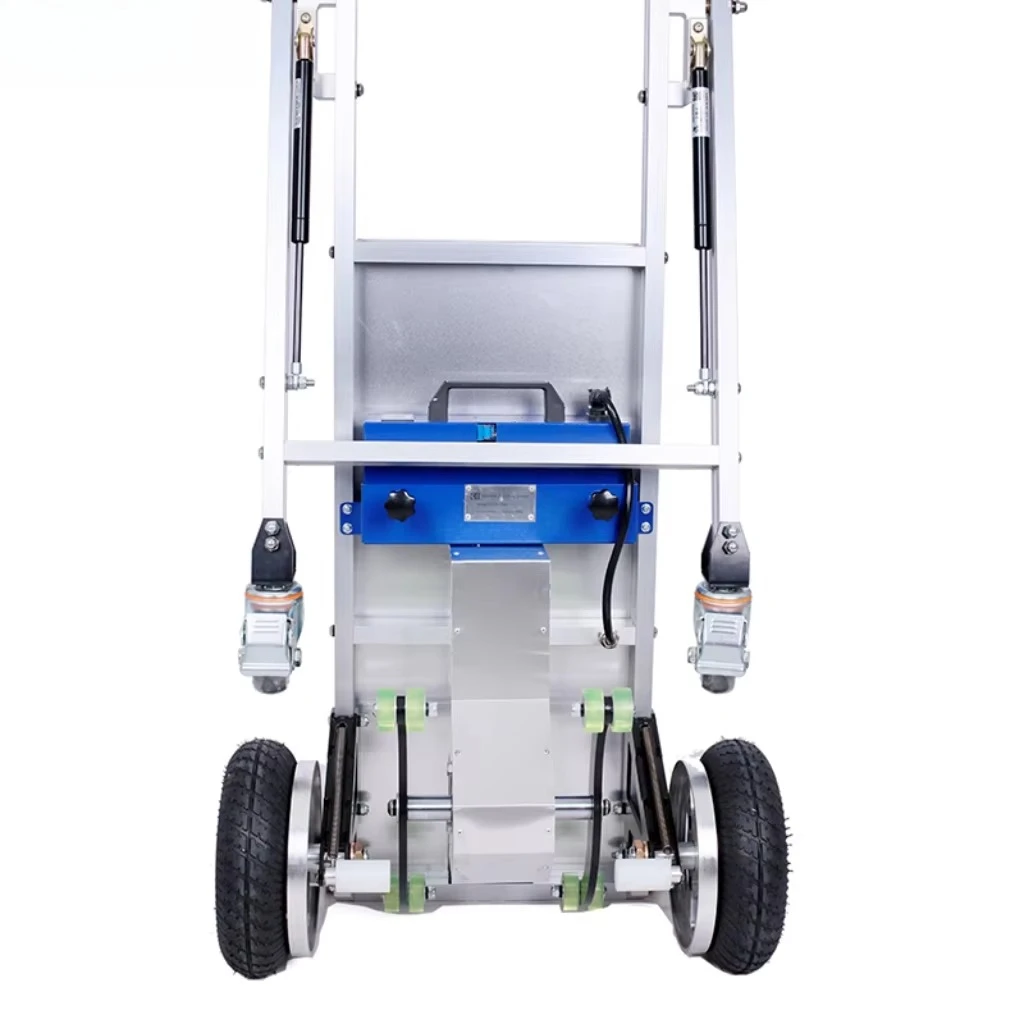 Electric Stair Climbing Trolley Dolly Cart Foldable Aluminium Frame with Braking System for Shopping Tools view 6