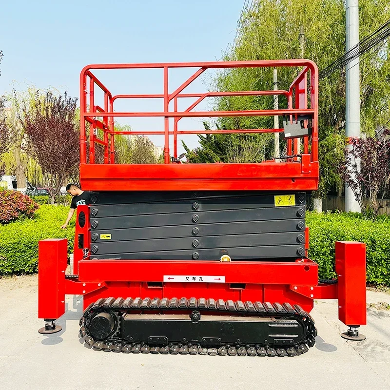 High Security 6M 8M 10M 12M Small Electric Platform Lift Deck Scissor Lift Scissor Lift Platform Programmable