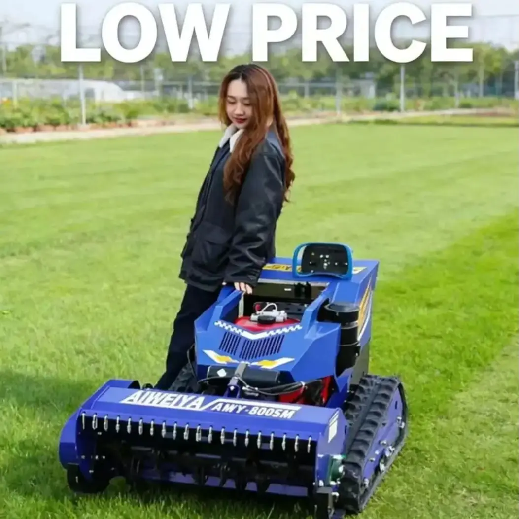 

Customized SM remote-controlled tracked mowing and crushing machine, suitable for agricultural and forestry mowing flail mower
