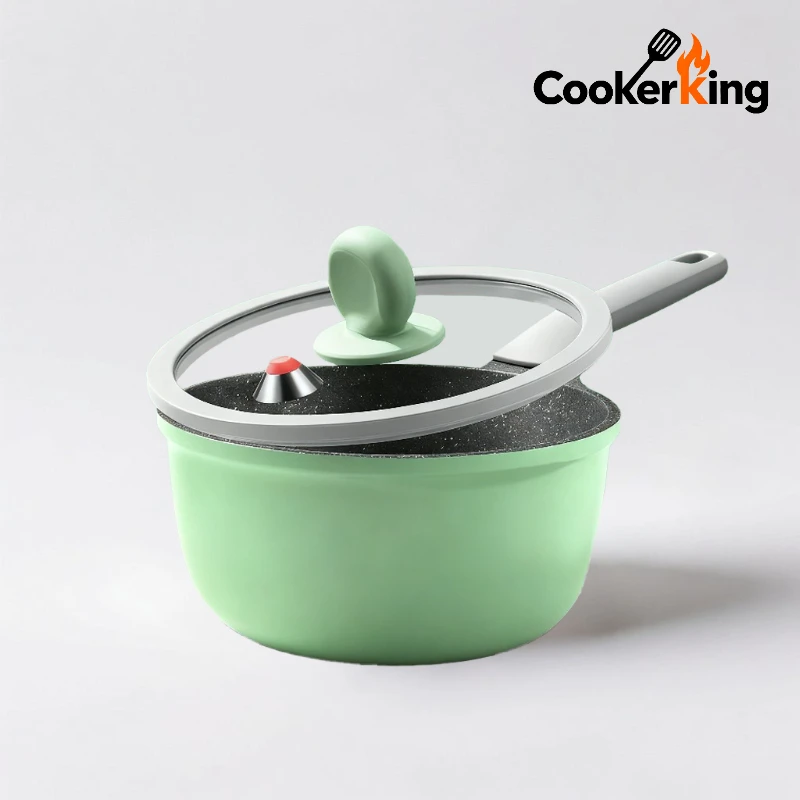 

COOKER KING 18 см сковорода для молока с пароваркой из алюминиевого сплава, европейский дизайн, минималистичная сковорода для молока, антипригарная сковорода для молока для завтрака