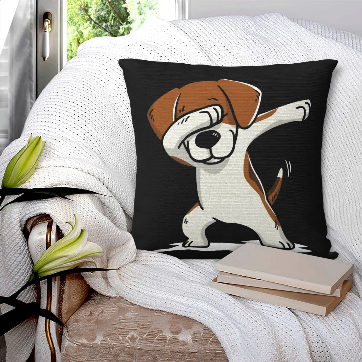 Men'S Dabbing Beagle Beagle Dog Co Pillowcase Cushion Anime Throw Pillow Personalized Bed Decorative Pillows Customizable