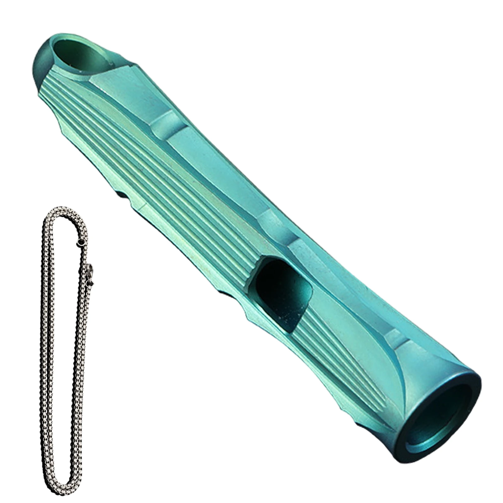 المحمولة في الهواء الطلق مع قلادة حرس الطوارئ صافرة التخييم التدريب القوارب الاطفال خفيفة الوزن بصوت عال سبائك التيتانيوم السلامة