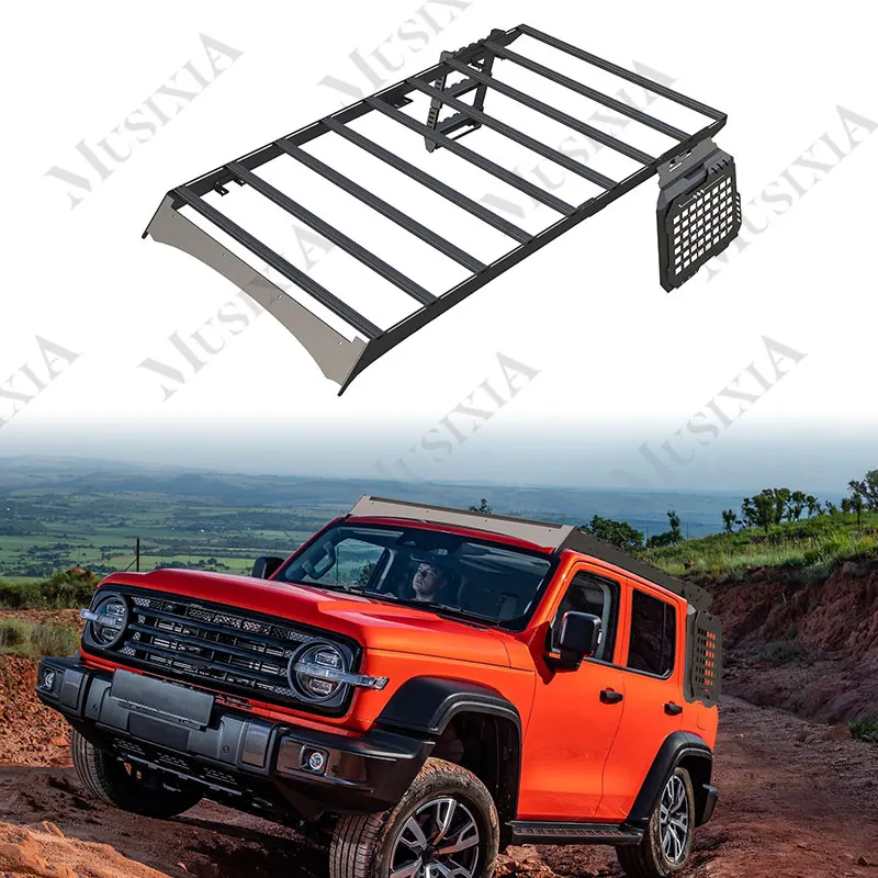 

Multi-Functional Expansion Platform Rooftop Cargo Carrier Luggage Basket Roof Rack Kit for Tank 300 2023-2025
