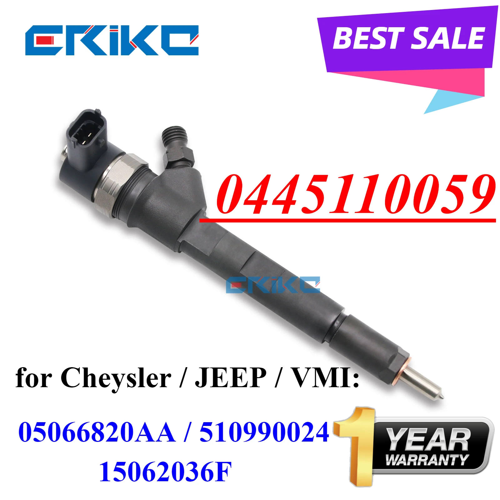 

New 0445110059 Fuel Injector 5066820AA 510990024 Engine Pump Nozzle For Cheysler JEEP VMI 15062036F