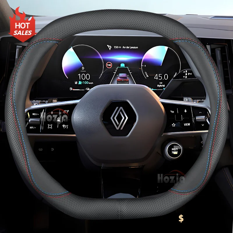 Tech Accessories Hub - Leather Car Steering Wheel Cover for