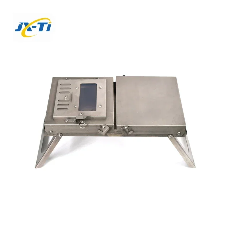 

Titanium lightweight durable folding stove camping outdoor survival tent heating with chimney