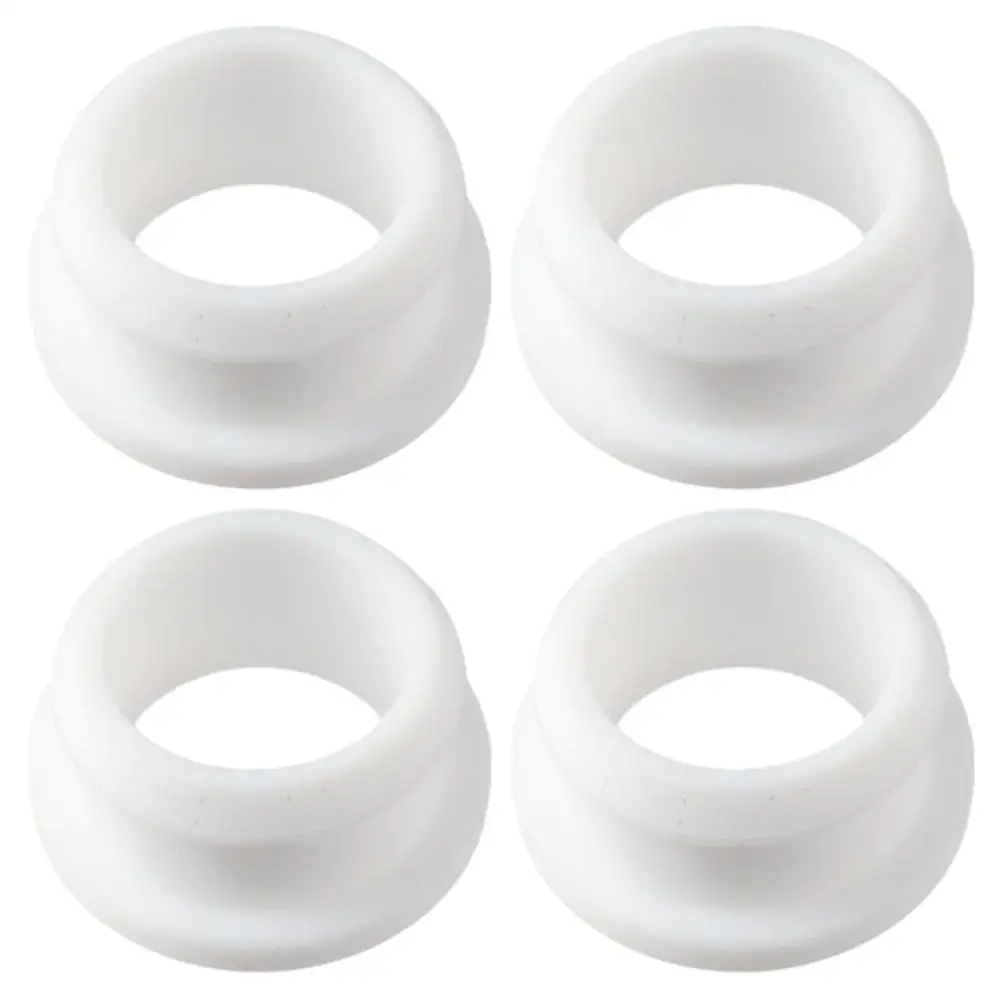 4Pcs Round Rubber Grommets Black White Silicone Rubber Cable Wire Hole Plug Electrical Wire Gasket Kit Electrical Box Cable Pipe