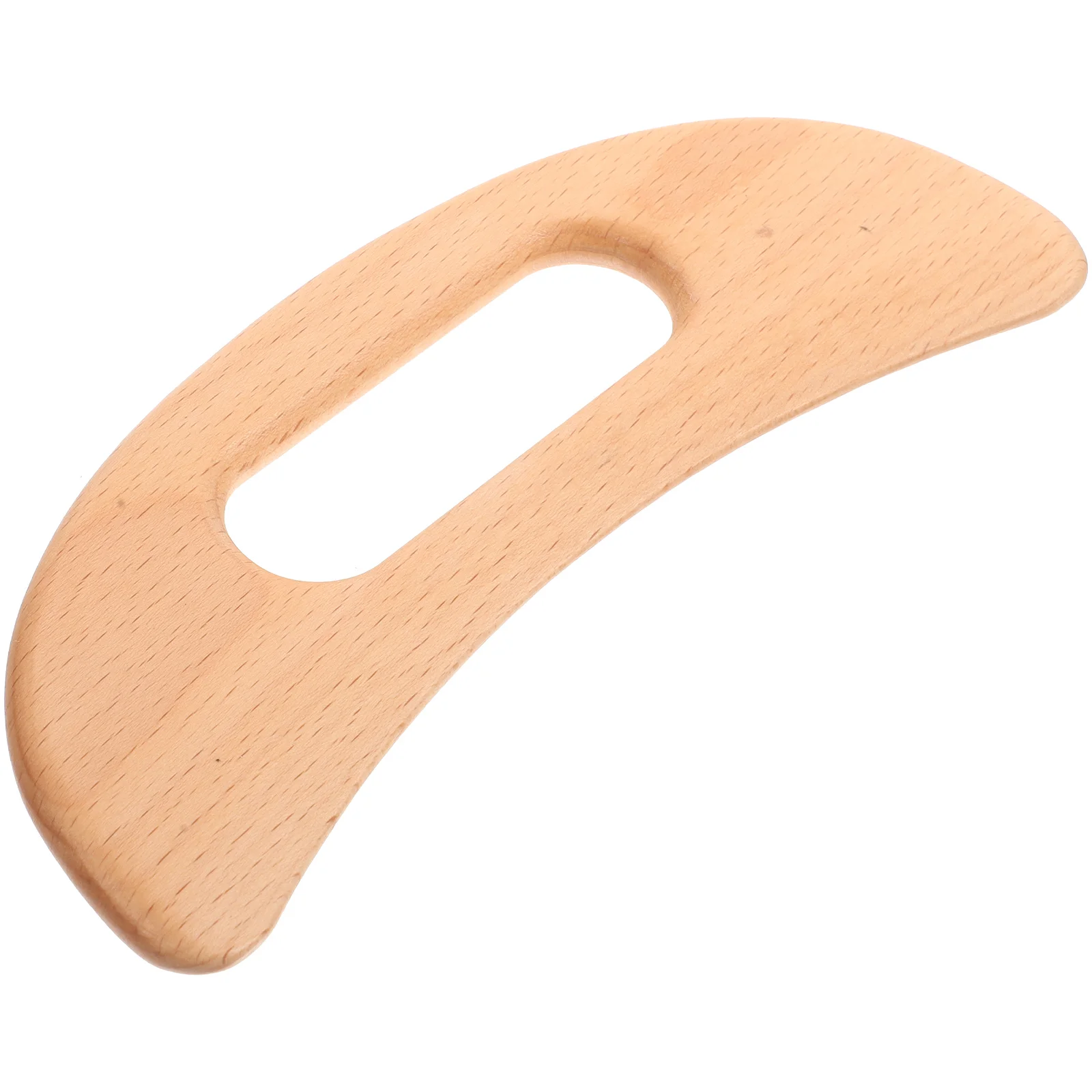 Herramienta de masaje Gua Sha de madera para esculpir el cuerpo Facial, raspador linfático reutilizable con forma de luna resistente al desgaste para cuello, manos y pies