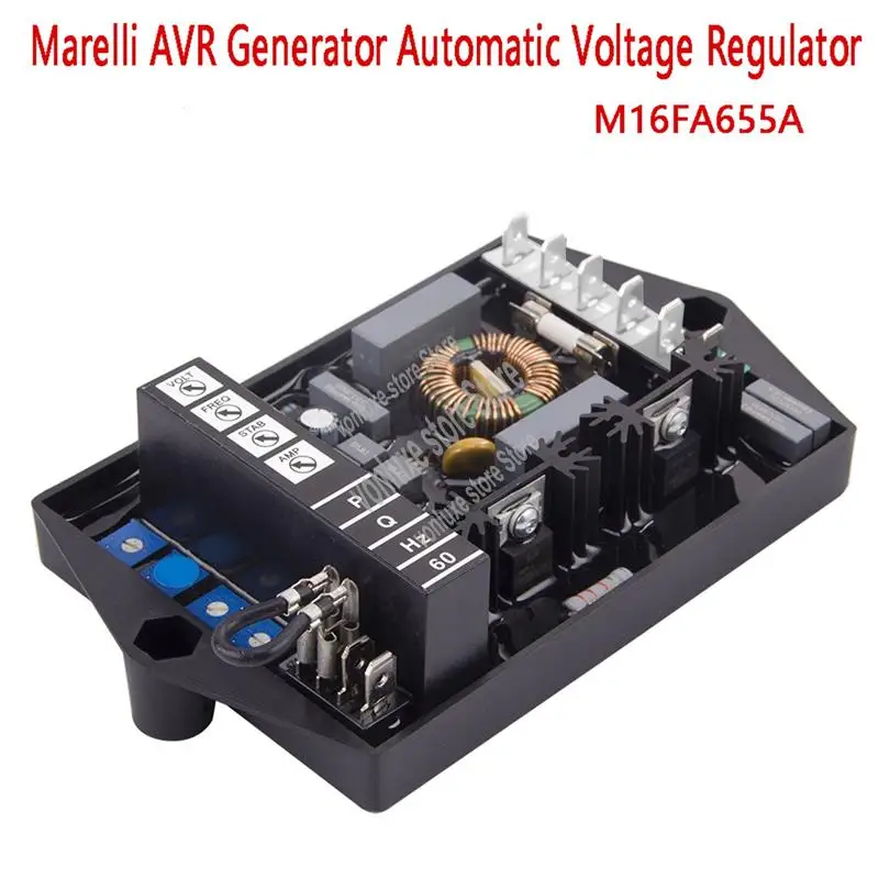 

For Marelli AVR Generator Automatic Voltage Regulator Electric Genset Voltage Control Adjustable Stabilizer M16FA655A-Hot
