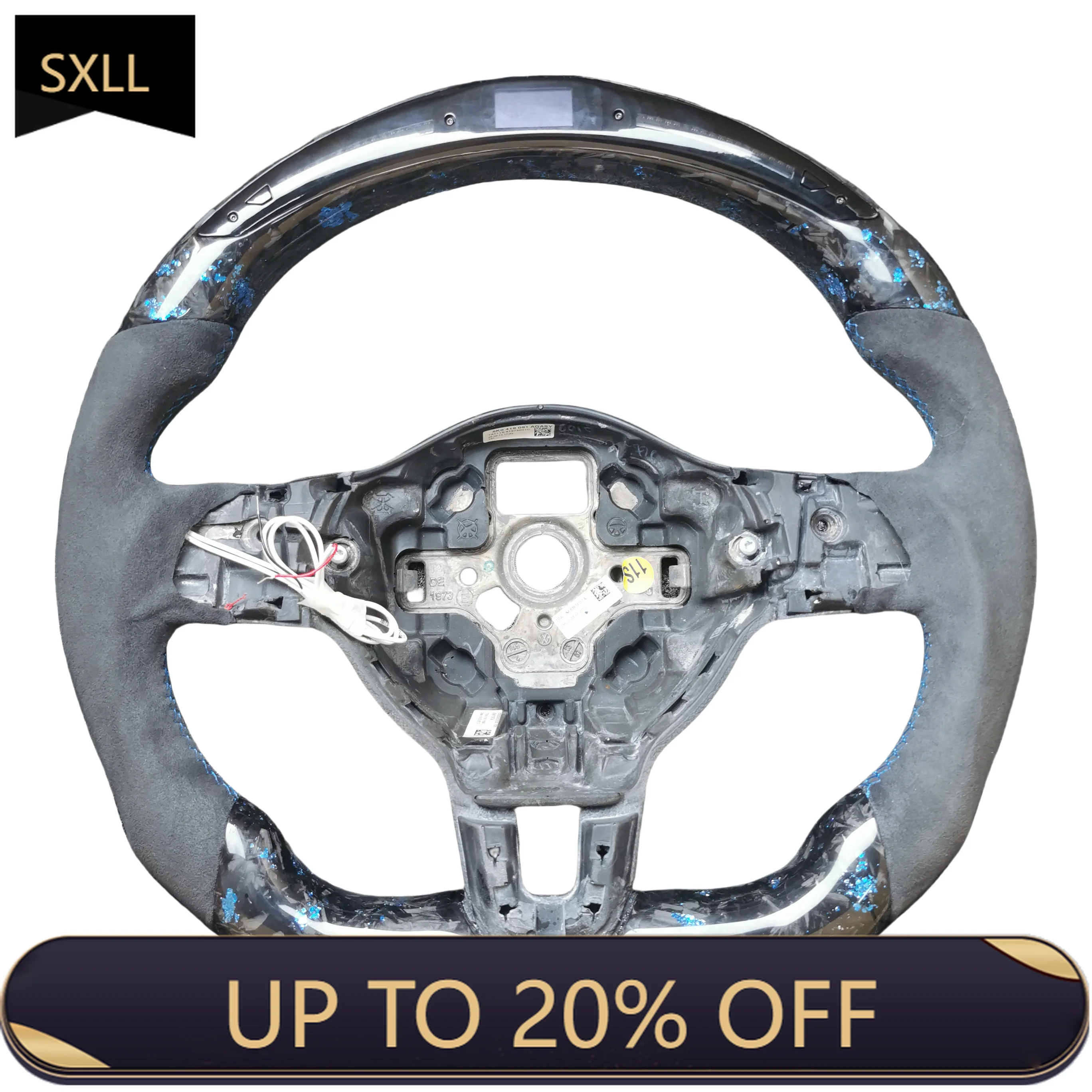 

SXLL Chinese Brand 8 Carbon Fiber Light Emitting Diode Touch Screen Steering Wheel with Start Button Driving Mode Performance