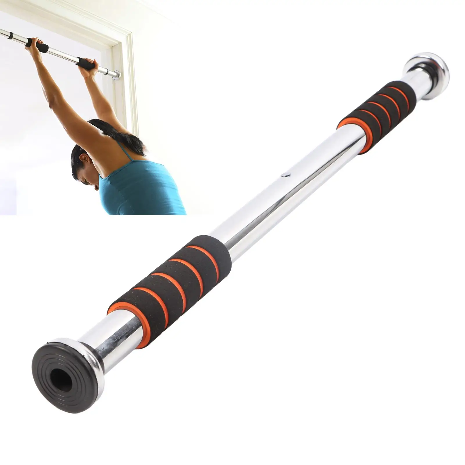 Stainless Steel Heavy Duty Doorway Pull Up Bar   Antislip Comfort Grip   Adjustable for Gym Workout