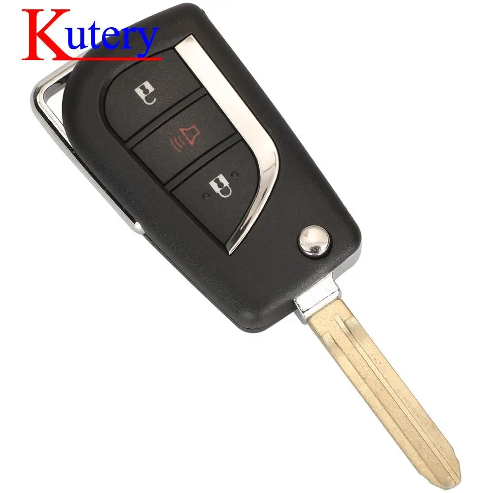 jingyuqin 3/4 BTN GQ4-29T Upgrade Flip Rmeote Car Key 315Mhz For Toyota Corolla Pontiac Matrix Transponder ID67/G Chip Optional