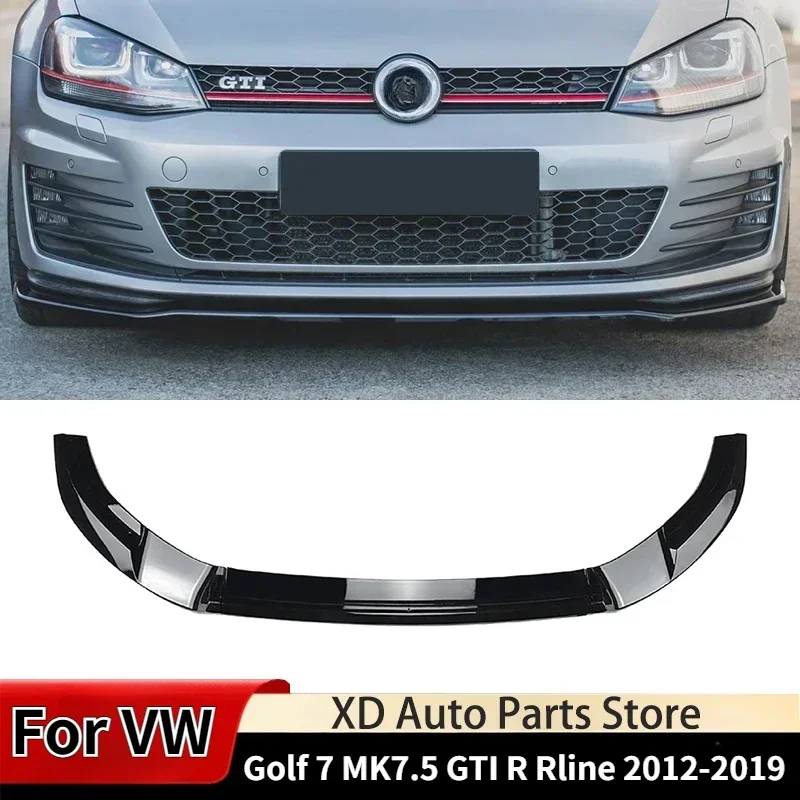 لفولكس واجن جولف 7 MK7.5 GTI R Rline 2012-2019 ماكستون ستايل سيارة الجبهة حافة مصد السيارة المفسد الفاصل حامي غطاء الجسم أطقم