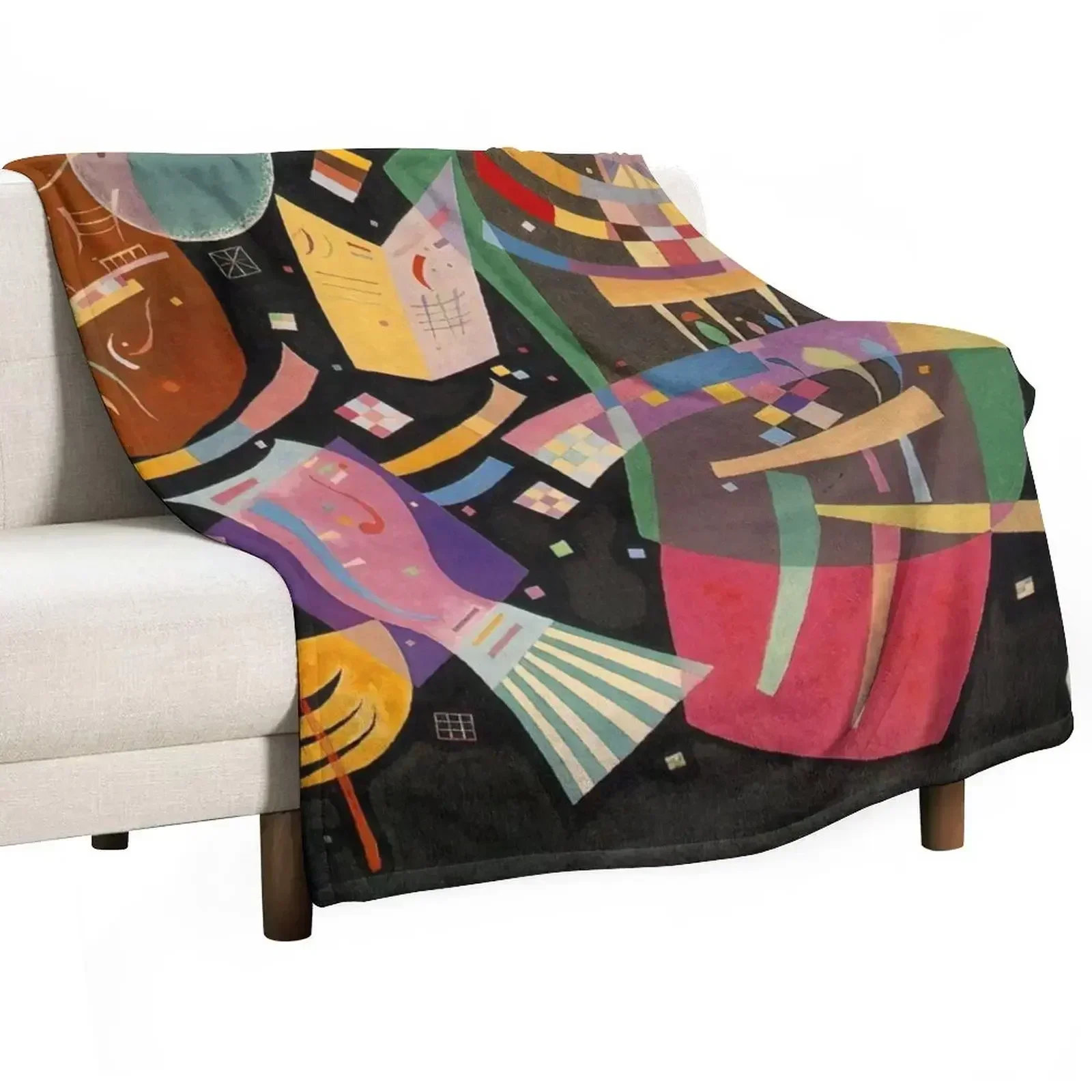 

Wassily Kandinsky Throw Blanket Cozy Warm Blanket for Bed Room Decor