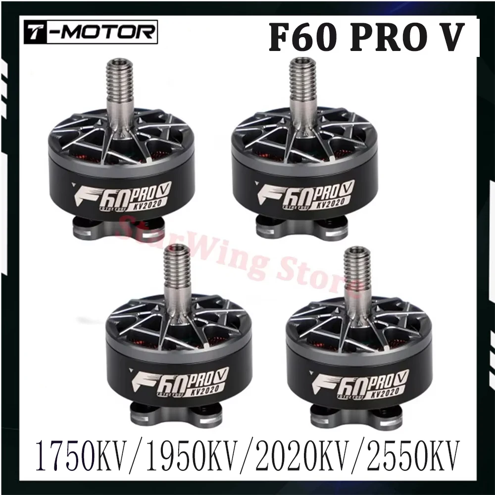 T-Motor F60 PRO V F60PROV 1750KV 1950KV 2020KV 2550KV 5-6S Brushless Motor for RC Drone FPV Racing