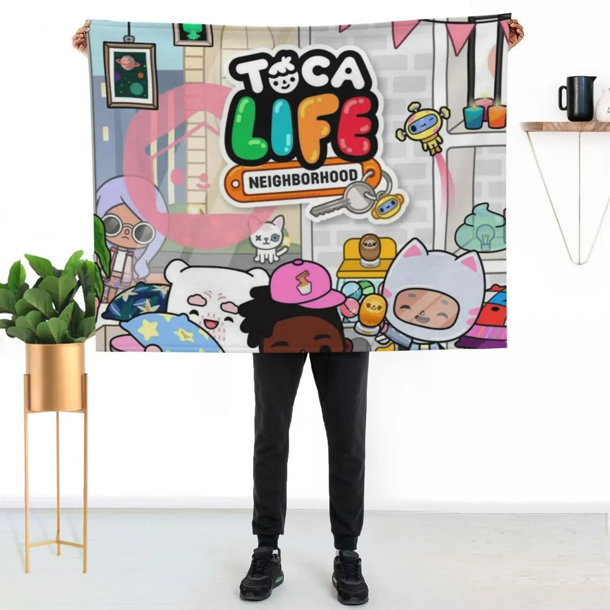 Toca Boca Life Throw Blanket Lightweight Cozy Blanket for Bed Sofa