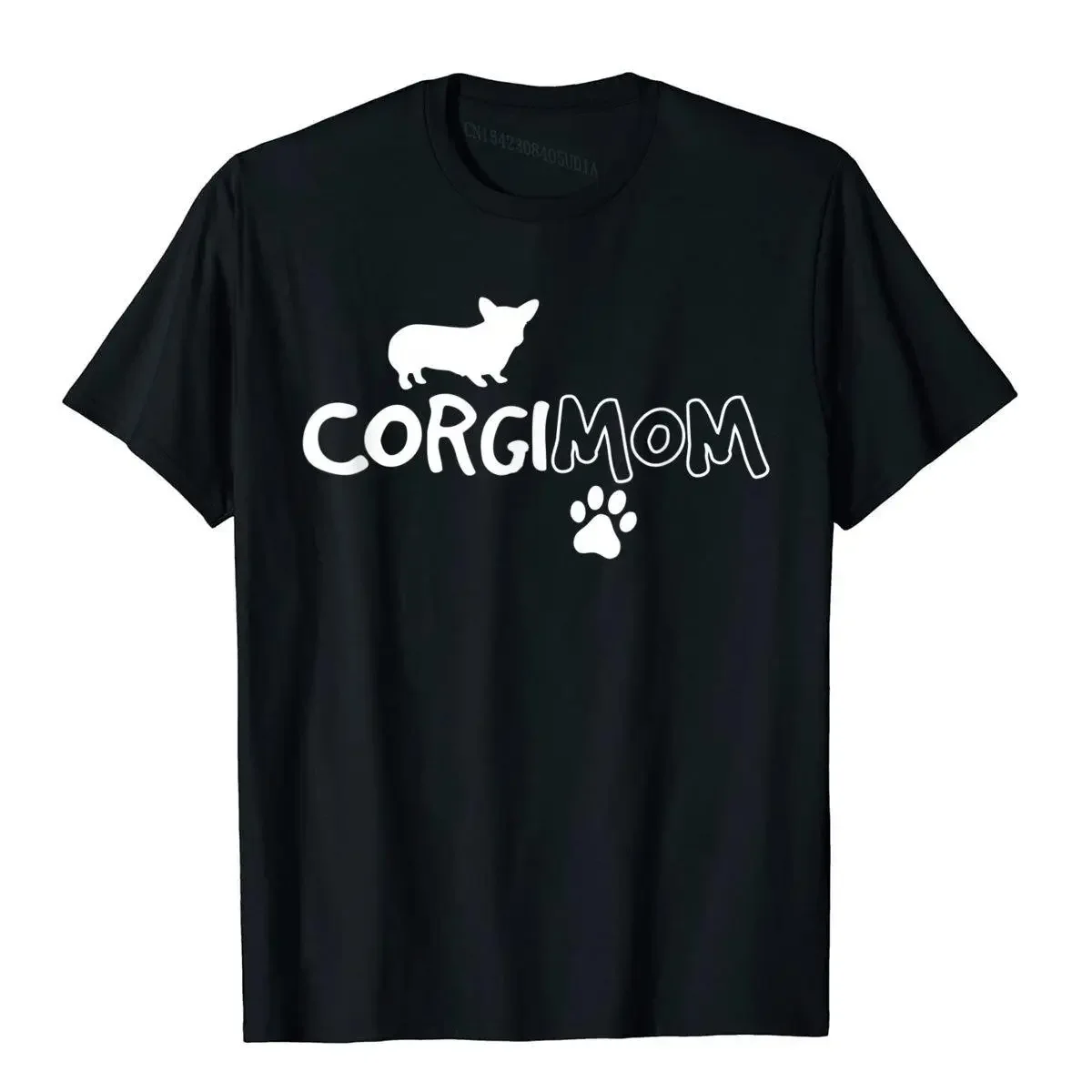 Camiseta de algodón de verano para hombres, camisa de mamá Corgi, divertida, Linda, perro, propietario de Mascota, acepta regalo de rescate, personalizada