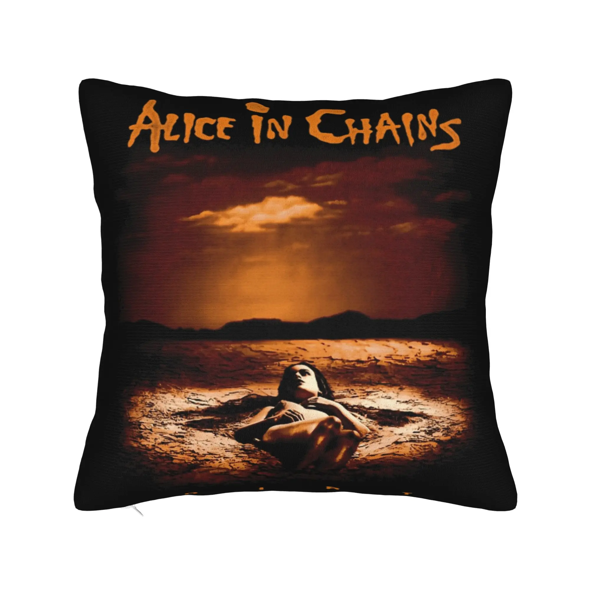 Alice In Chains High Resolution Pillowcase Soft Polyester Cushion Cover Gift  Throw Pillow Case Cover Home Zippered 18