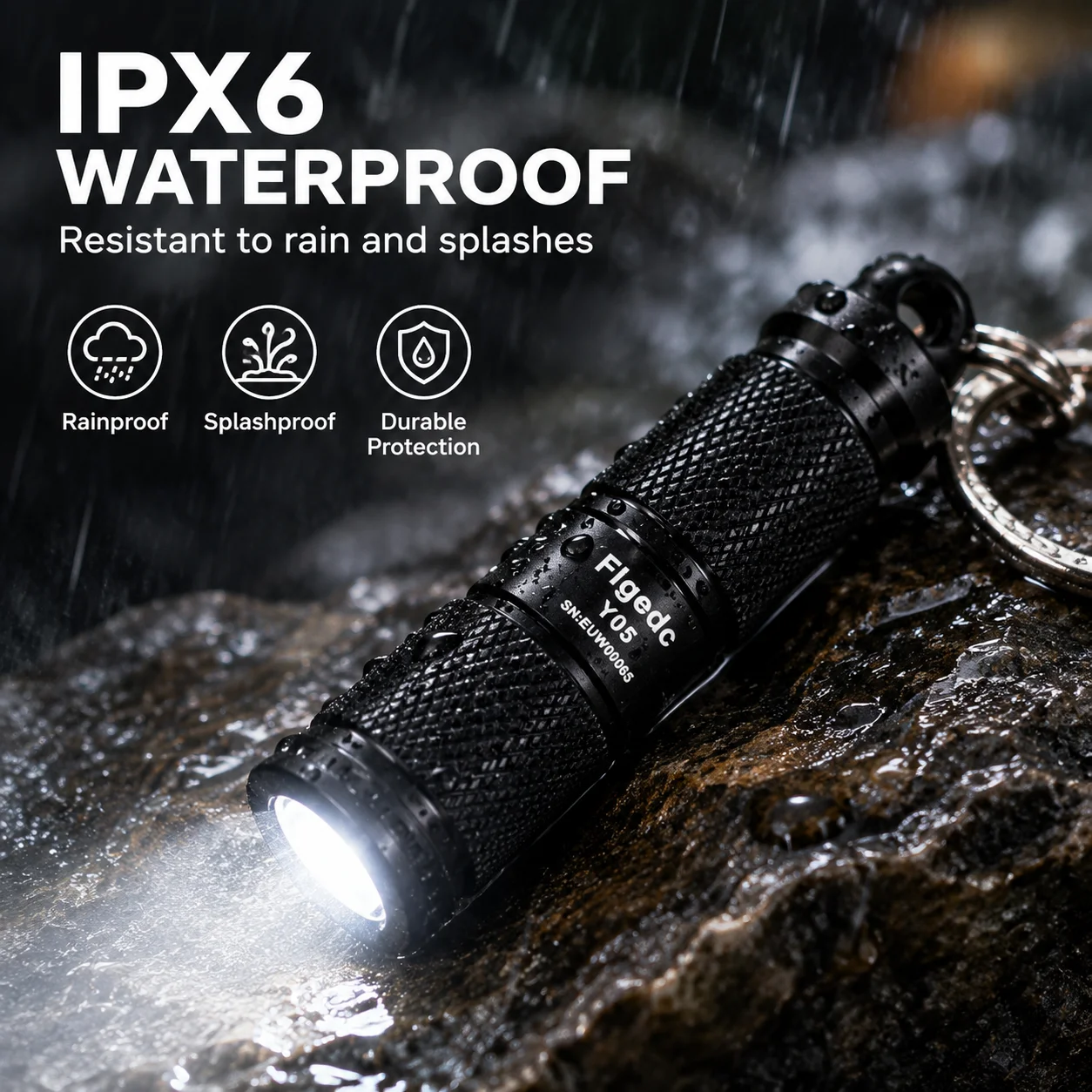 Flashlightgo Y05 MINI Keychain Flashlight 700lm Led Edc Flash Ligh with With Recargable Battery