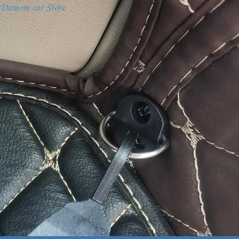 

A2UC 4pcs Car Trunk Elastic Mesh Net Hook with Screws Adjustable Car Trunk Storage Net Hook with Screws for Secure Storage