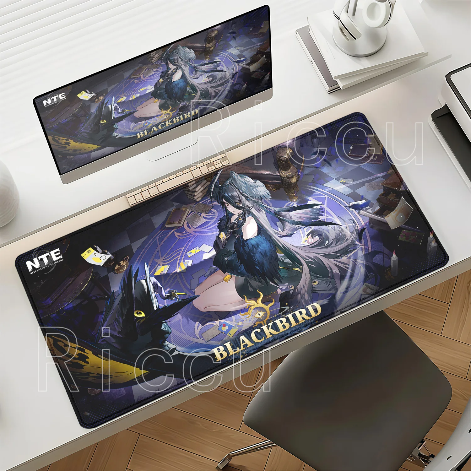 ‌Blackbird Gaming NTE Neverness To Everness Anime Girl Mouse Pad Non-Slip Rubber Office Mousepad HD Printing Overlock Desk Mat