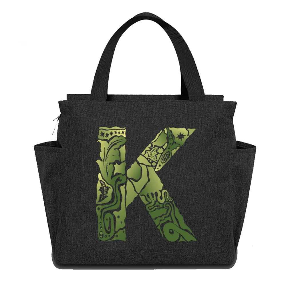 2024 Lunch Bags for Women Kids Portable Insulated Canvas High Capacity Lunch Bag Printing Engrave Image Series Food Box Thermal