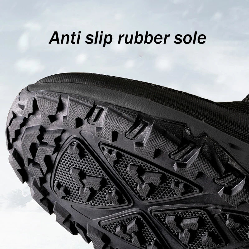 أحذية الثلوج سميكة في الشتاء أحذية قطنية جديدة للرجال بالإضافة إلى أحذية مخملية دافئة غير رسمية متعددة الاستخدامات للسفر في الهواء الطلق أحذية الثلوج