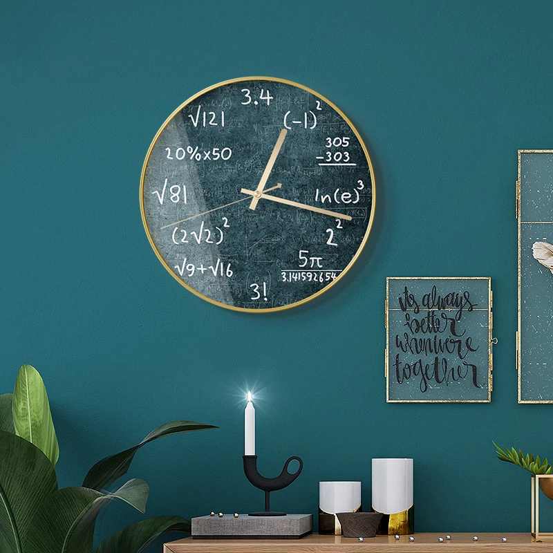 Modern Simple Clock Aesthetic Design Creative European Romantic High Quality Wall Watch Light Luxury Art Horloge Furniture