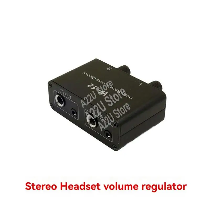 Hot-Sound Controller Headphone Volume Control 3.5Mm + 6.35Mm Stereo Volume Controller Adjustment For Left And Right Channels