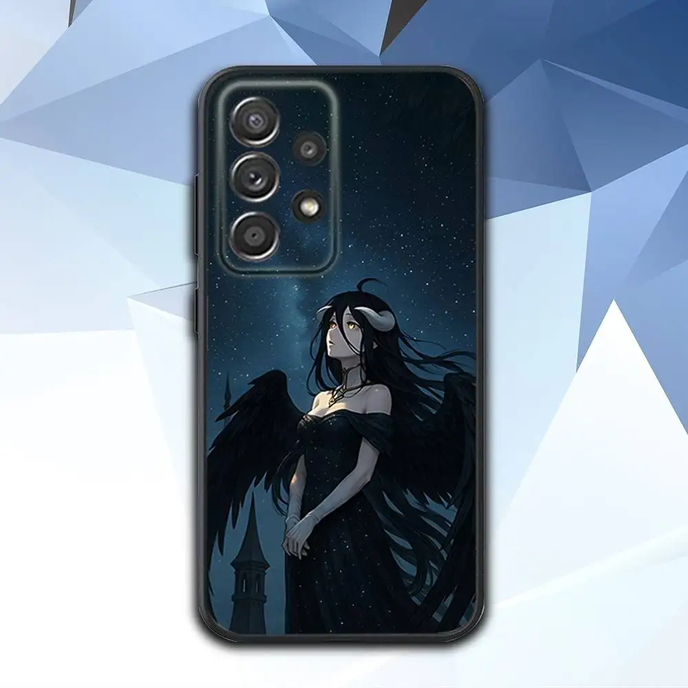 حافظة هاتف O-Overlord Anime A-Albedo لهاتف سامسونج S 25,24,23,22,30,21,10,9,Ultra,Plus,Lite,FE,4,5G حافظة سوداء ناعمة #4