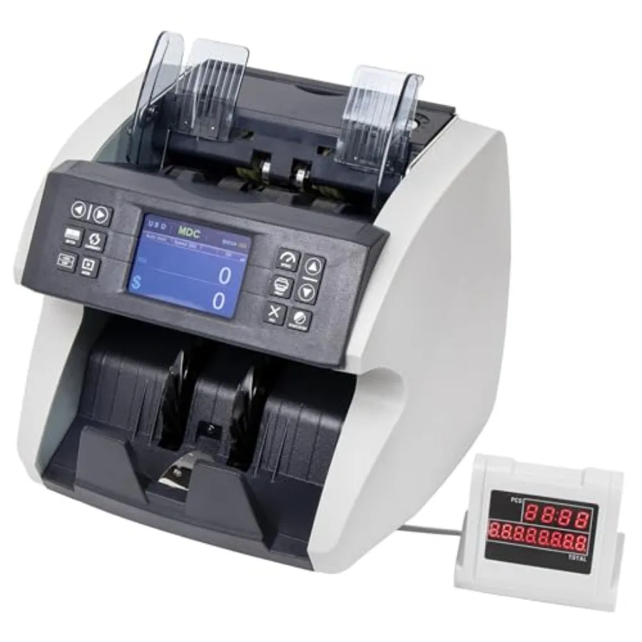 

Money Counter Bank-Grade/Bill Counter Machine Mixed Denomination with Value Counting Support Mult-Currency UV/MG/MT/IR/Double C