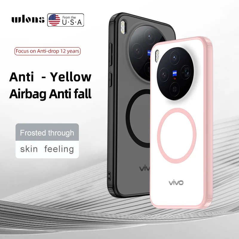 

For Vivo X300 Ultra Case Magnetic Translucent Matte Hard PC Shockproof Semitransparent Back Cover for VIVO X300 Ultra