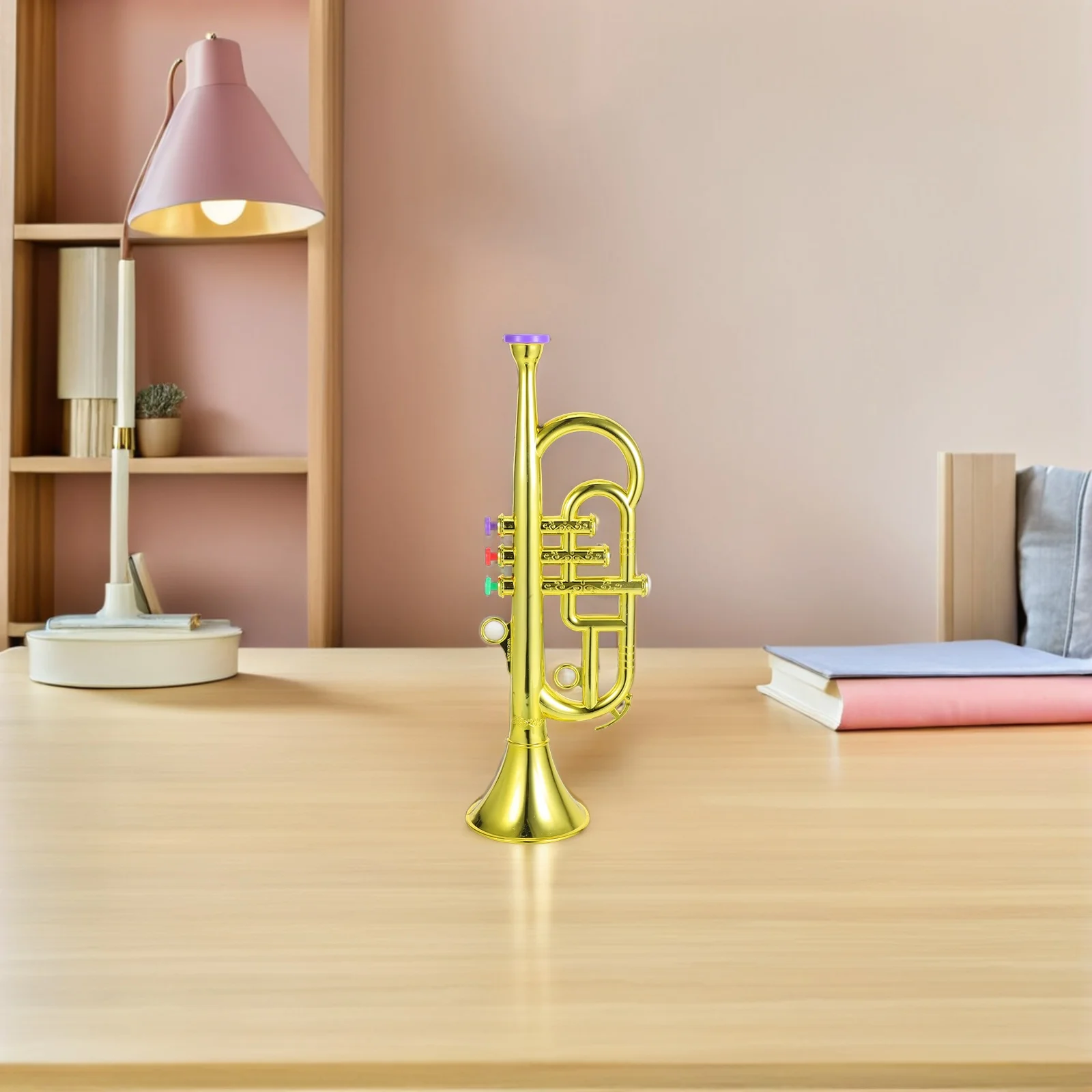 Giocattoli musicali per bambini Tromba per bambini Mini trombe tascabili per ragazzi Strumento in plastica a tre sezioni per bambini