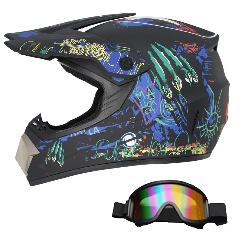 Head Protector for Motocross - Unisex Helmet for Men and Women in Bicycle Downhill ATV Motorcycle and Extreme Sports