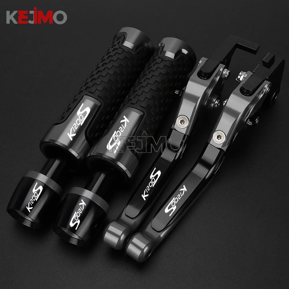 

2004 2005 2006 2007 2008 FOR BMW K1200S K 1200S K1200 S CNC Motorcycle Adjustable Brake Clutch Levers Handle Handlebar Grips End