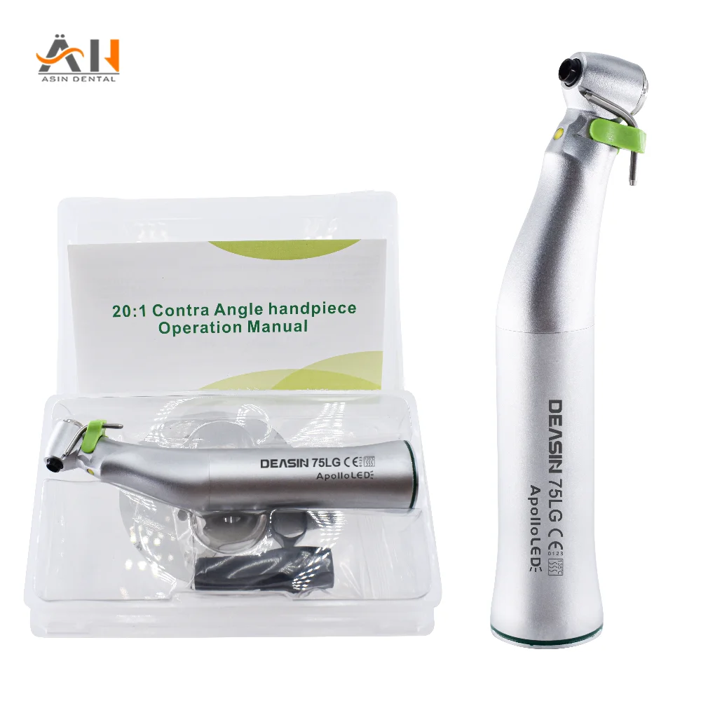 75LG Surgical Contra-Angle Handpiece dental 20:1 Implant Handpiece E generator LED contra Angle dentistry tools